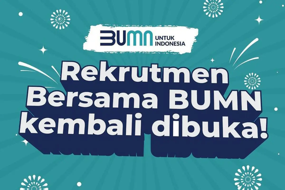 Rekrutmen Bersama Badan Usaha Milik Negara (BUMN) kembali dibuka pada tahun ini. Kabar bahagia ini disampaikan langsung oleh Menteri BUMN, Erick Thohir.