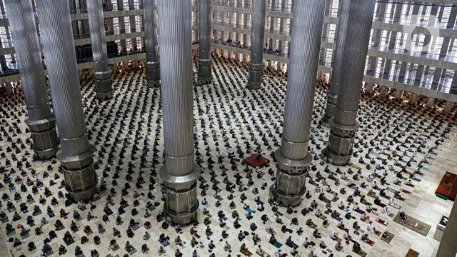 FOTO: Sholat Jumat Terakhir Ramadhan 1442 H