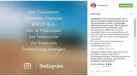 Translation feature di Instagram (Sumber: Instagram)