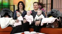 Andy dan Sarah Justice tak menyangka mereka akan dapat 5 anak sekaligus. 