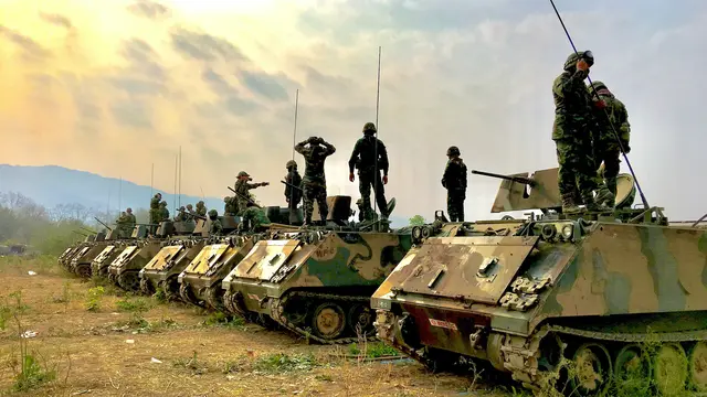 Ilustrasi bela negara, militer