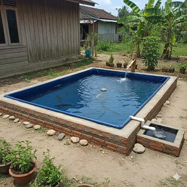 Inovasi Desain Kolam Ikan Lele di Lahan Sempit. Gemini