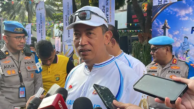 Kapolri Jenderal Listyo Sigit Prabowo menghadiri pembukaan Pekan Olahraga Polri di Polda Metro Jaya, Minggu (28/6/2026) (Liputan6.com/Ady Anugrahadi)
