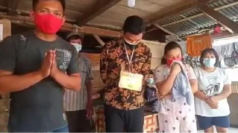 Tangkapan layar video viral curhat keluarga Casis Bintara Polri di Sulut.
