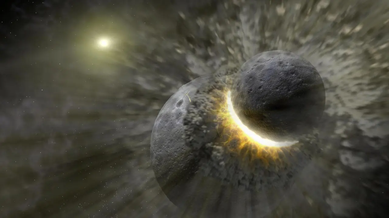 Render Jupiter ditabrak planet