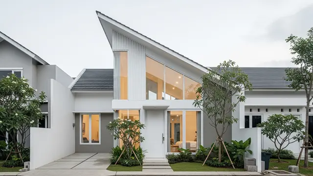 Rumah Minimalis Atap Miring