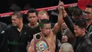 Daud Yordan berhasil mempertahankan gelar dan siap menuju tangga menjadi juara dunia. (Bola.com/Nicklas Hanoatubun)