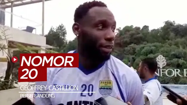 VIDEO: Pemain Trial Persib, Geoffrey Castillion Bicara Soal Nomor Punggung 20
