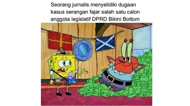 Begini Suasana Hari Pemilu di Bikini Bottom