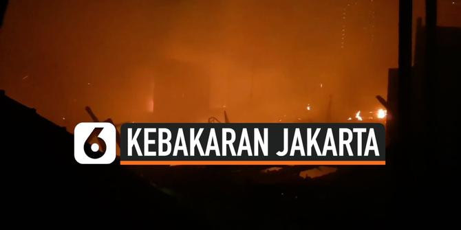 VIDEO: Kebakaran Permukiman Padat di Matraman