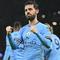 Selebrasi gelandang Manchester City, Bernardo Silva setelah menjebol gawang Bayern Munchen pada laga leg pertama perempatfinal Liga Champions 2022/2023 di Etihad Stadium, Manchester (11/4/2023). Bernardo Silva yang telah membela Manchester City sejak awal musim 2017/2018 ini kini memiliki nilai pasar 80 juta euro atau setara Rp1,3 triliun. (AFP/Oli Scarff)