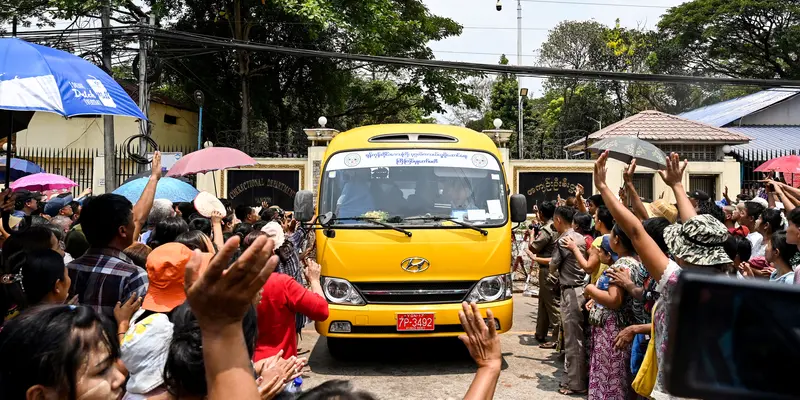 3.000 Tahanan Dibebaskan di Myanmar