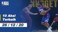 Berita video 10 aksi terbaik NBA tanggal 26 Desember 2020, salah satunya aksi dari Stephen Curry
