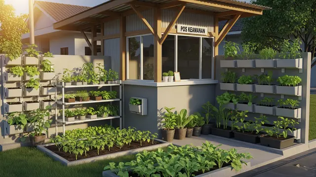 Ide Kebun Sayur Mini di Pos Kamling/Gemini AI