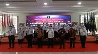 Kanwil Kemenkumham Banten Mencanangkan Zona Integritas. (Kamis, 13/01/2022). (Liputan6.com/Yandhi Deslatama).