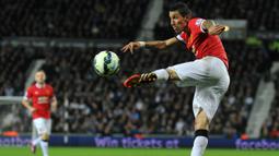 Namun Memphis Depay diawal kariernya bersama MU gagal bersinar dan mirip dengan nasib Angel Di Maria. (AFP/Paul Ellis)