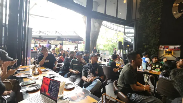 Suasana nobar NBA Finals 2024 di Jakarta