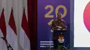 Ketua KPK Agus Rahardjo menyampaikan sambutan dalam acara Hari Anti Korupsi Dunia (Hakordia) 2019 di Gedung Penunjang KPK, Jakarta, Senin (9/12/2019). KPK kembali menggelar Hari Antikorupsi Sedunia yang jatuh setiap 9 Desember. (Liputan6.com/Faizal Fanani)