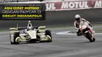 Video Dani Pedrosa dengan RC213V mengalahkan Marco Andretti pebalap IndyCar di Sirkuit Indianapolis.