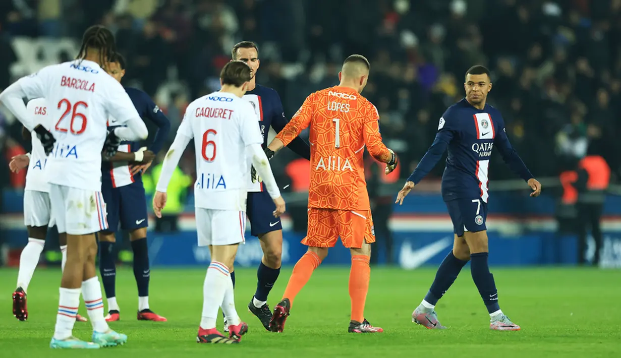 Sementara itu, Lyon ada di urutan sembilan dengan 44 poin. (AP Photo/Aurelien Morissard)