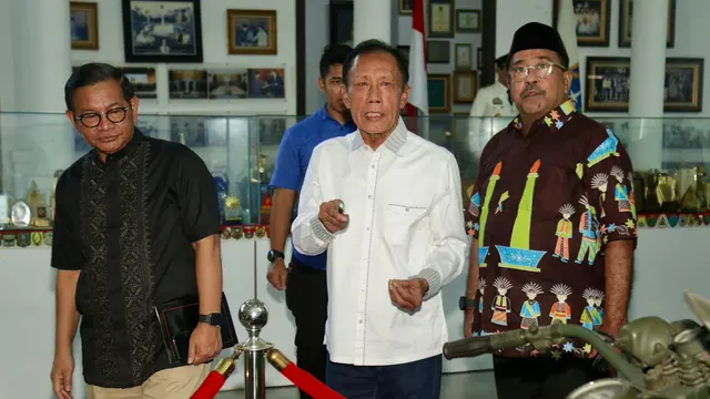 Pramono Anung dan Rano Karno Bertemu Bang Yos