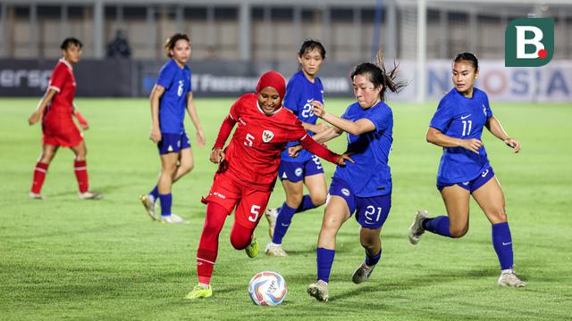 Pemain Timnas Putri Indonesia vs Singapura