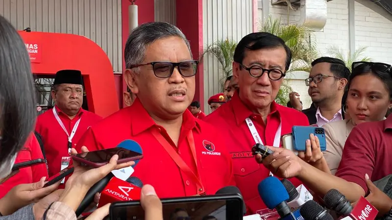 Sekjen PDI Perjuangan Hasto Kristiyanto. Dia menyatakan, Rakernas IV PDIP pada Minggu (1/10/2023) akan membahas pemenangan nasional bakal capres Ganjar Pranowo