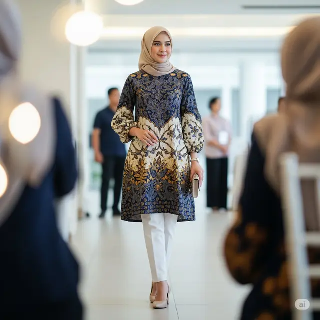 Tunik Batik Semi-Formal