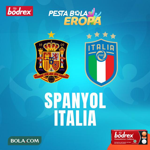 Piala Eropa - Timnas Spanyol Vs Timnas Italia