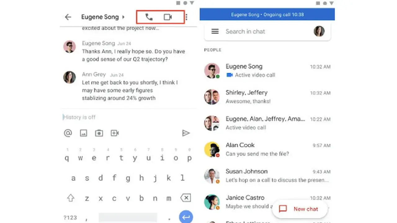 Aplikasi Gmail untuk Video Call dan Audio Call