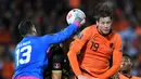 De Oranje tanpa ampun menghajar Gibraltar dengan enam gol tanpa balas. (AFP/John Thys)