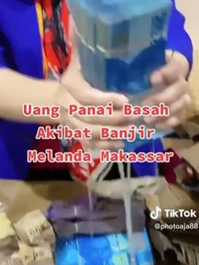 Bak Cucian, Wanita Ini Peras Uang Panai Ratusan Juta yang Basah Terkena Banjir di Makassar