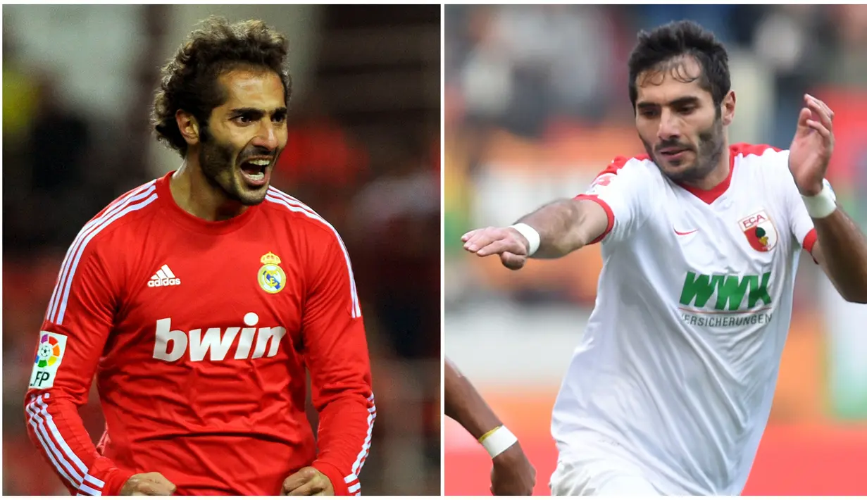 <p>Foto kombo Hamit Altintop (kiri) dan Halil Altintop (kanan) yang merupakan kakak beradik asal Turki. Karir Hamit lebih cemerlang dibanding Halil. Hamit pernah memperkuat klub besar seperti Real Madrid dan juga Bayern Munchen sedangkan Halil lebih banyak berkutat di Bundesliga. Namun keduanya mempunyai persamaan yaitu sama-sama lulusan Schalke 04. (AFP/Jorge Guerrero/Christof Stache)</p>