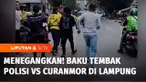 Baku tembak mencekam terjadi antara tiga komplotan pencuri motor melawan polisi di Jalan Hayam Wuruk, Bandar Lampung, Lampung, Kamis siang. Polisi berhasil melumpuhkan satu orang komplotan pencuri yang tertembak kakinya, dua orang lainnya berhasil ka...