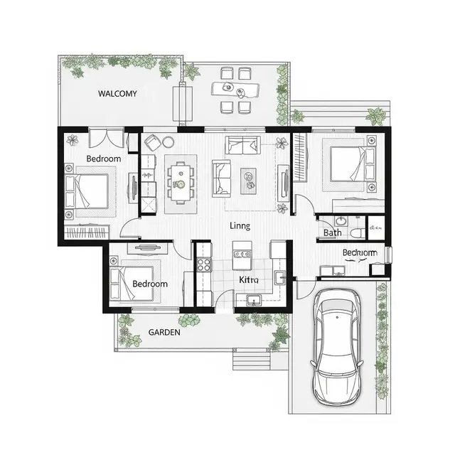 8 Inspirasi Arsitektur Rumah Sederhana 3 Kamar Tidur Terbaik