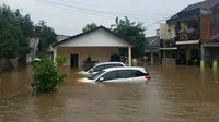 Tinggi Banjir di Pondok Hijau Bekasi Timur Capai 1 Meter