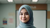 Model gamis oversize polos terbaru yang cocok untuk mahasiswi (created by Meta AI)