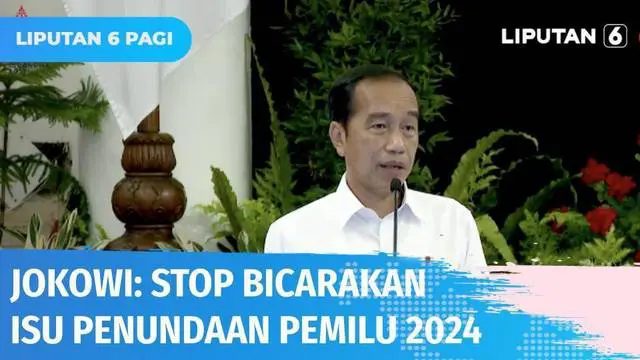 Presiden Joko Widodo dengan tegas memerintahkan menteri-menterinya tidak ada lagi yang membicarakan soal perpanjangan masa jabatan Presiden dan penundaan Pemilu 2024. Jokowi: semuanya fokus bekerja.