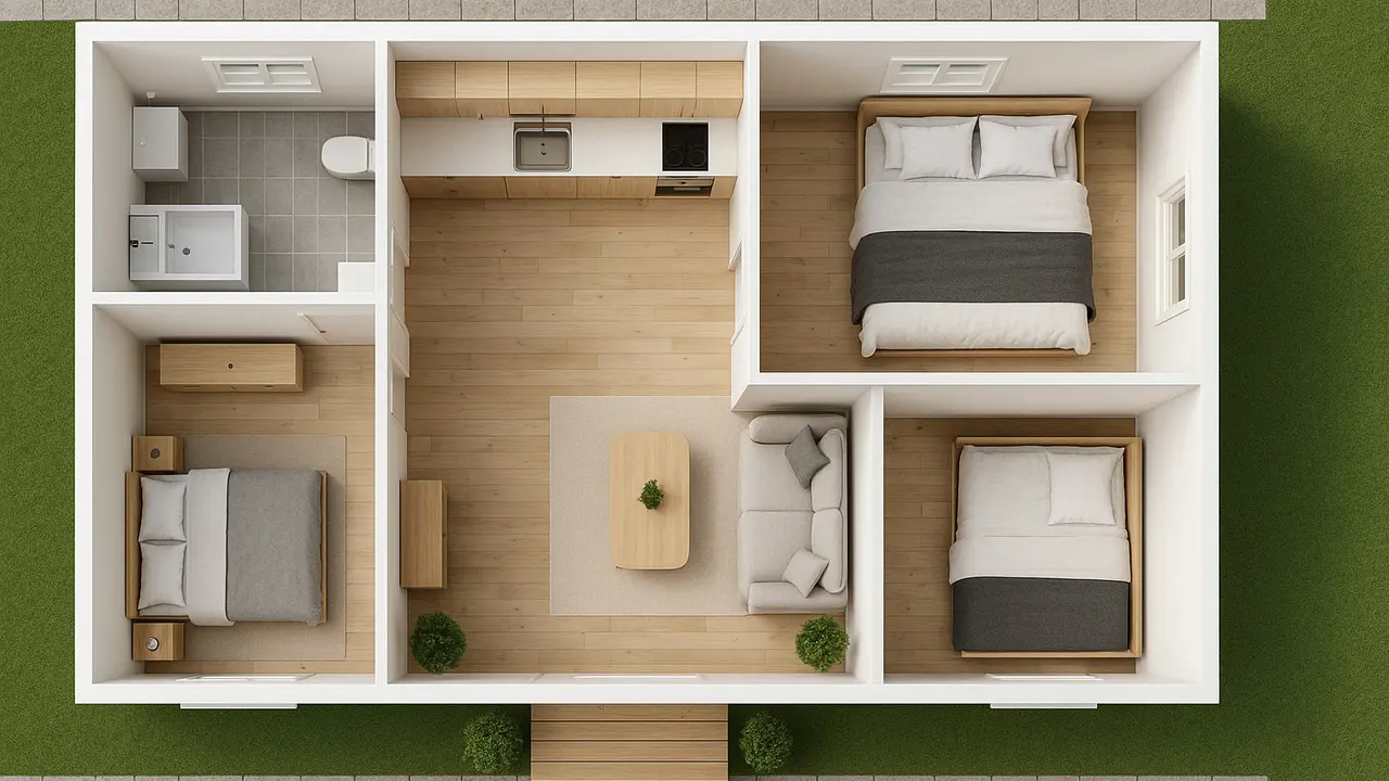 Inspirasi Denah Rumah Klasik yang Cantik dan Modern (Image by ChatGPT)
