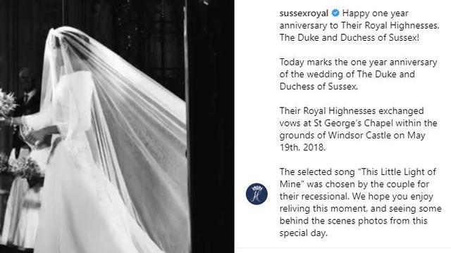 1 Tahun Pernikahan, Pangeran Harry dan Meghan Markle Bagikan Foto-Foto di Balik Layar