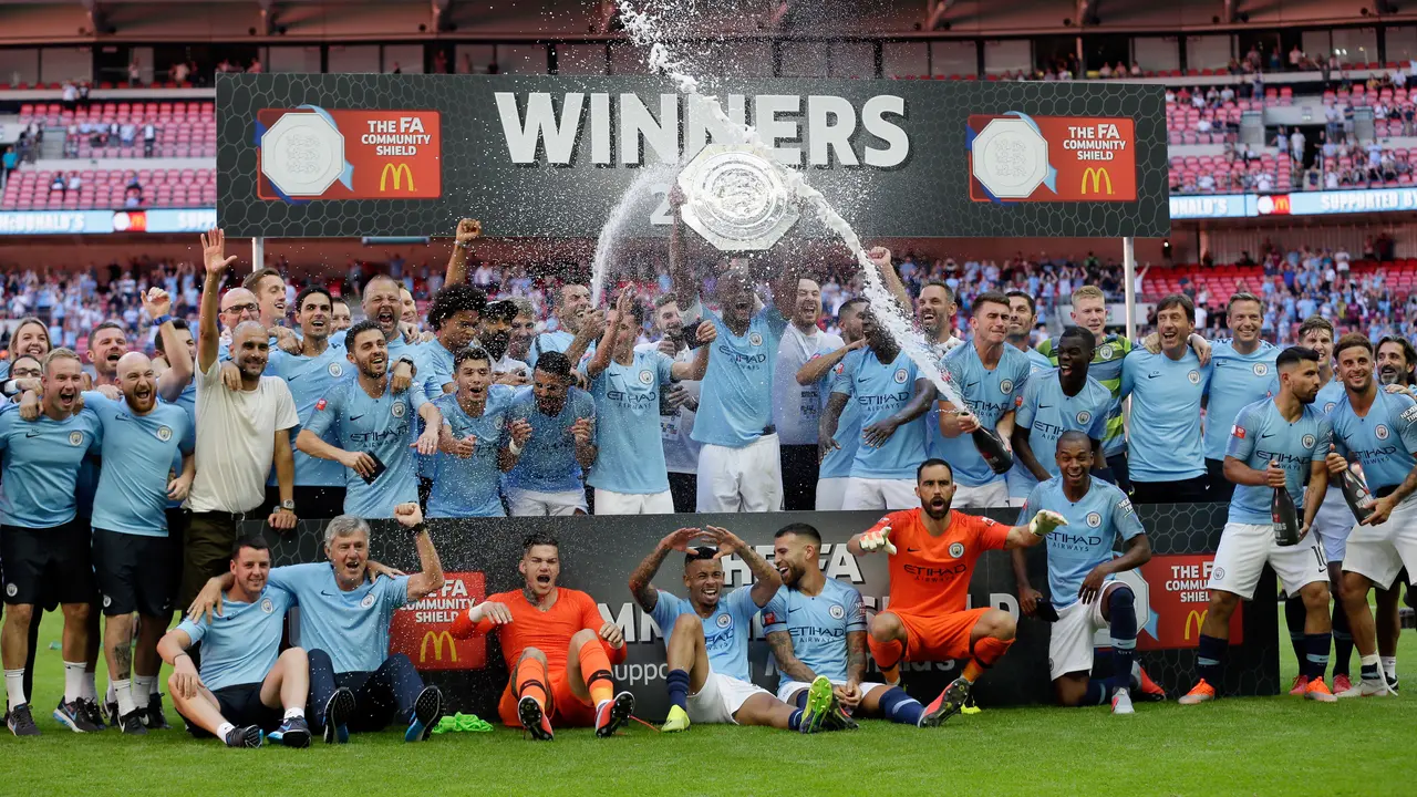 2 Gol Aguero Bawa Manchester City Tundukkan Chelsea di Community Shield