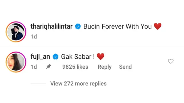 Komentar Fuji di postingan Thariq