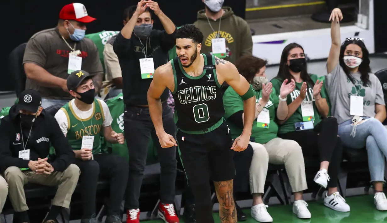 Penampilan Heroik Jason Tatum dalam laga Play-off NBA Hari ini mengantarkan Boston Celtics memenangkan pertandingan hari ini.