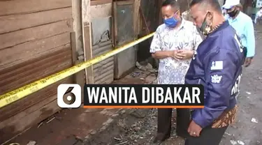 Seorang wanita dibakar hidup-hidup di Sukabumi. Hampir seluruh tubuhnya hangus terkena kobaran api.