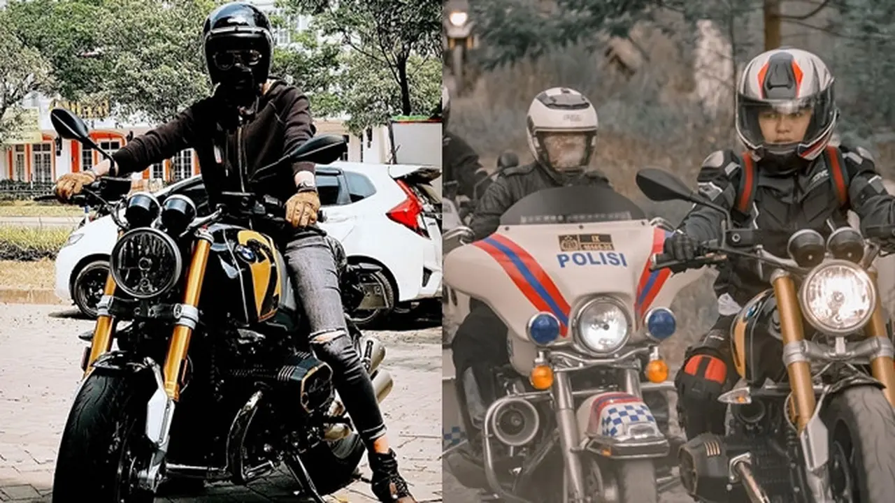 6 Gaya Nikita Mirzani saat Naik Motor Gede, Curi Perhatian