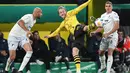 Borussia Dortmund meraih kemenangan tipis 1-0 atas Hoffenheim dalam pertandingan DFB Pokal. (AP Photo/Martin Meissner)