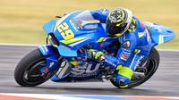 Pembalap Suzuki, Andrea Iannone, menjadi yang tercepat pada sesi latihan bebas kedua MotoGP AS, mengungguli Marc Marquez. (MotoGP.com)