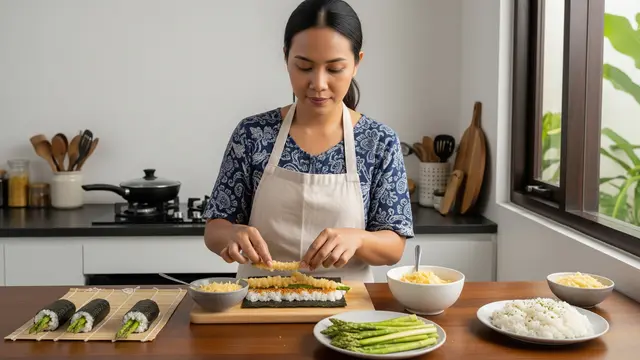 Asparagus Sushi Tempura