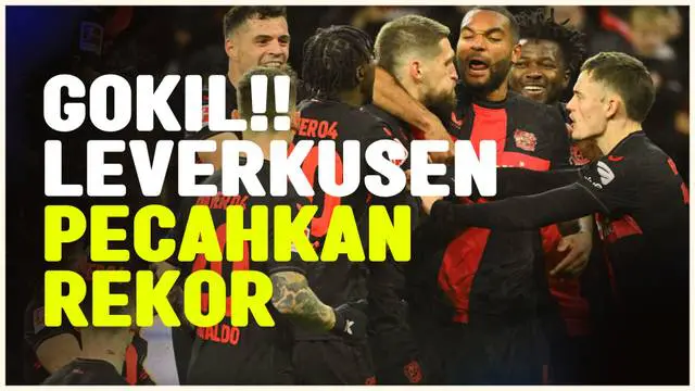 Berita video Bayer Leverkusen tumbangkan Mainz dengan skor tipis 2-1 pada Sabtu (24/2/2024). Kemenangan itu memecahkan rekor baru di Bundesliga dan melewati Bayern Munchen.