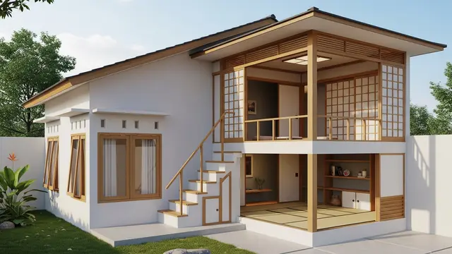 Desain Rumah 1 Lantai Tipe 36 ada Mezzanine